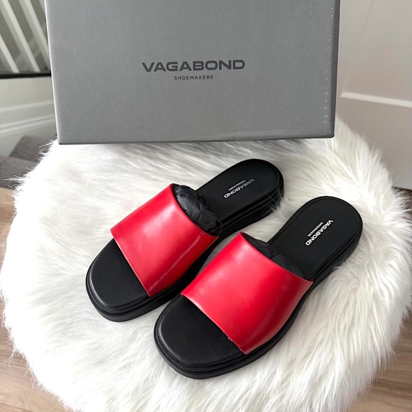 Vagabond Connie Sandal in Bright Red - Size 38 (NWT/NIB) - Picture 2 of 13